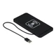 Автомобільне заряджання бездротове 10 Вт з кабелем USB 30 см чорне - зображення 1