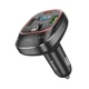 FM-трансмітер Hoco E76 Pole PD48W+QC3.0 BT FM transmitter Колір Сірий - зображення 4