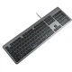 Клавіатура Vinga KB735 black-grey - зображення 2