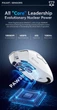 Геймерська акумуляторна бездротова (Bluetooth + 2,4G) миша Attack Shark R1, PixArt PAW3311, 18000DPI, White/БІЛА (R1-3311W) - изображение 11