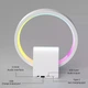 Беспроводная зарядка WiWU 4в1 15W + колонка 5W + RGB-подсветка + радио Ночник с блютуз колонкой и зарядным устройством 1500 mAh Белый - изображение 6