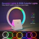 Беспроводная зарядка WiWU 4в1 15W + колонка 5W + RGB-подсветка + радио Ночник с блютуз колонкой и зарядным устройством 1500 mAh Белый - изображение 7