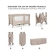 Дитячий манеж Kinderkraft Joy 2 Beige (5902533925124) - зображення 3