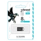 USB флеш накопитель Wibrand 8GB Hawk Black USB 2.0 (WI2.0/HA8M1B) - изображение 2