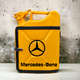 Подарочная канистра мини-бар с дозаправкой 10л Mercedes-Benz марка авто, uwest, Желтая - изображение 1