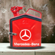 Подарочная канистра мини-бар с дозаправкой 5л Mercedes-Benz марка авто, uwest, Красная - изображение 1