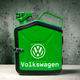 Подарочная канистра мини-бар с дозаправкой 5л Volkswagen марка авто, uwest, Зеленая - изображение 1
