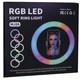 Кільцева селфі лампа з Led підсвічуванням RGB MJ26 26 cm з тримачем від USB - зображення 2