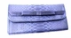 Кошелек из кожи питона (20х10х2 см) синий 32642A - изображение 1