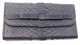 Кошелек из кожи питона (20х10х2 см) черный матовый 32642F - изображение 1