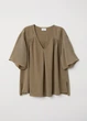 Блузка H&M 34 Хаки 0635049_хак_06 - изображение 1