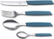 Набор столовых приборов Victorinox Swiss Modern Table Set 24 предмета с синей ручкой (6.9096.11W2.24) - изображение 2