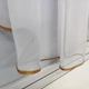 Изысканная тюль с ламбрекеном ALBO 200x160 cm Коричневая (KU-178-13) - изображение 4