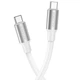 USB Кабель Borofone BX82 60W 3A Type-C to Type-C 1m, White - изображение 1