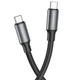 USB Кабель Borofone BX82 60W 3A Type-C to Type-C 1m, Black - изображение 1