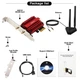 Сетевая карта PCI-E Fenvi PCE-AXE3000Pro (Intel AX210) адаптер 2.4G/5G/6Ghz 5374 Mbps с выносной антенной + Bluetooth 5.3, 2 внешние антенны, с радиатором - изображение 7
