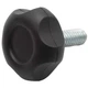 Ручка зажимная М8х50, D30мм з болтом черная Steelfix 40 шт (273750) - изображение 1