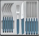 Набор столовых приборов Victorinox Swiss Modern Table Set 12 предметов с синей ручкой (6.9096.12W2.12) - изображение 1