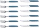 Набор столовых приборов Victorinox Swiss Modern Table Set 12 предметов с синей ручкой (6.9096.12W2.12) - изображение 2