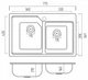 Кухонная мойка Platinum 7850 HARMONY (SP000026543) - изображение 5