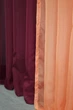 Декоративная гардина VR-Textil № 002дк шифон бордовый с персиковым 600х250 (11-0040) - изображение 6