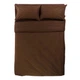 Комплект постельного белья Страйп-Сатин XR Italy Quilt Cover set 100% Cotton 200х220см Коричневый - изображение 1