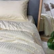 Комплект постільної білизни Страйп-Сатін XR Italy Quilt Cover set 100% Cotton 200х220см Жовтий - зображення 4