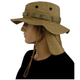 Панама Sturm Mil-Tec British Boonie Hat with Neck Flap R/S Coyote M (12326105) - зображення 4