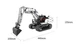 Детский конструктор экскаватор OneBot Mitu 980+ деталей для мальчика - изображение 7