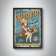 Вінтажний постер пінап Barber - изображение 2