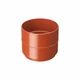 Муфта трубы RainWay 75 мм Кирпичная, RAL 8004 - изображение 1