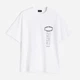 Футболка хлопковая мужская H&M 270967955 XL Белая (2727000004460) - изображение 1