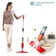 Швабра с распылителем и двойной щеткой 3в1 Spray Healthy Mop длинная ручка управления разбрызгиванием - изображение 5
