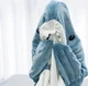Теплий Плед-Пижама Акула Shark Синий (Размер M) - изображение 6