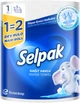 Бумажные полотенца Selpak 1=2 Maxi Roll 3 слоя (8690530036499) - изображение 1