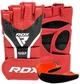 Перчатки для ММА RDX AURA PLUS T-17 L капа в комплекте Red/Black (GGR-T17RB-L+) - изображение 1