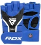 Перчатки для ММА RDX AURA PLUS T-17 S капа в комплекте Blue/Black (GGR-T17UB-S+) - изображение 2
