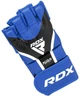 Перчатки для ММА RDX AURA PLUS T-17 S капа в комплекте Blue/Black (GGR-T17UB-S+) - изображение 4