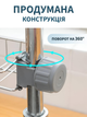 Тримач підставка на кран з кріпленням на кухню VMHouse кухонний універсальний органайзер підвісний поличка для губки мочалки мила ганчірки з нержавіючої сталі на змішувач в душову та ванну 17,5 х 10,5 см сріблястий (0044-0001) - зображення 3
