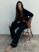 Піжамна сорочка жіноча H&M 270998802 XS Чорна (2727000008871) - зображення 2