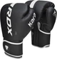 Боксерские перчатки RDX F6 Kara 12 унций + Капа Matte White (BGR-F6MW-12OZ) - изображение 3