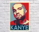 Постер-плакат BEGEMOT Поп-Арт Kanye West 40x61 см (1121305) - зображення 1