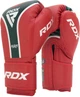 Боксерские перчатки RDX Aura Plus T-17 12 унций + Капа Red/Black (BGR-T17RB-12OZ+) - изображение 7