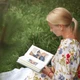 Фотоальбом ручної роботи Ivanka Present котон для вклеювання фото 24х16 см синій - зображення 4