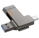 Флеш память HOCO UD15 USB3.2 Type-C Flash Drive Clever Флешка 64 Гб Серый - изображение 1