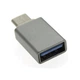 Адаптер BOROFONE BV3 OTG USB-A 3.0 (female) - type-C (male) переходник серебристый - изображение 3