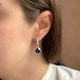 Серебряные серьги с натуральным сапфиром 8.573ct (2157632) - изображение 6