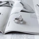 Серебряное кольцо с фианитами, вес изделия 5,25 гр (2157236) - изображение 4