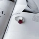 Срібна каблучка з натуральним рубіном 5.322ct, вага виробу 3,99 гр (2157946) - зображення 2