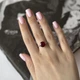 Срібна каблучка з натуральним рубіном 5.641ct, вага виробу 4,35 гр (2157946) - зображення 5